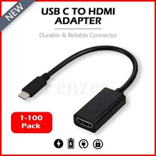 LOT 1-100 USB C to 4K HDMI Cable Video Converter Adapter Type C to HDMI 4K Cord