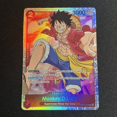 Monkey.D.Luffy OP01-024 - One Piece TCG - SR Near-Mint Super Rare
