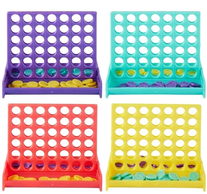 THE TWIDDLERS Alter 3+ 24 Mini vier in einer Reihe Brettspiele tolle Partytütenfüller