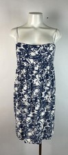Y2K IISLI Spaghetti Strap Blue Floral Pipe Dress Size L