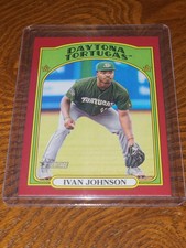 2021 Topps Heritage Minors Ivan Johnson Red Border Parallel Prospect RC #1/1
