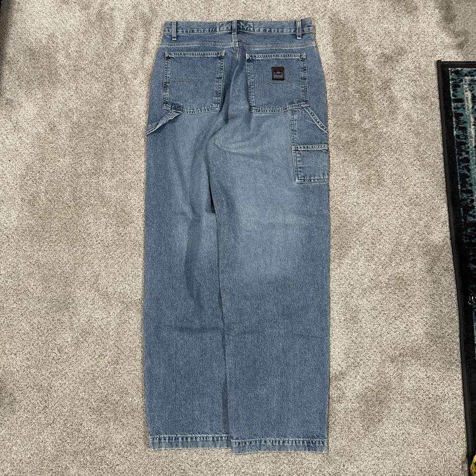 Vaqueros Carpintero Azul Sueltos Vintage Hombre Structure Talla 31/32 Foto 3 de 4