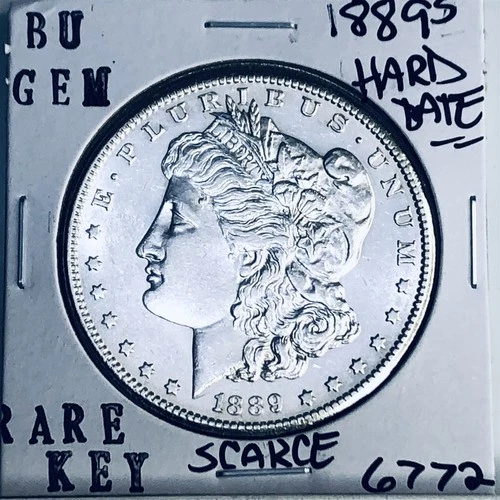 1889 S BU GEM MORGAN SILVER DOLLAR UNC MS+++ U.S. MINT RARE KEY COIN 6772