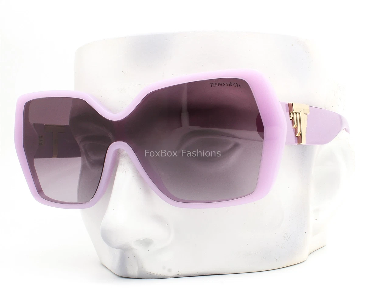 Vintage Tiffany & Co Opalescent Sunglasses Italy TF 4103-B-F 81/3C 5616 1403N Tiffany & Co. Cat Eye Sunglasses Purple for Women for sale  main image 3
