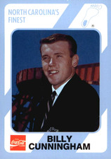 1989-90 North Carolina Collegiate Collection #39 Billy Cunningham Tar Heels HOF