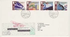 GB Stamps First Day Cover Transport & Communications,Europa,train,plane SHS 1988