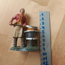 Pastore Confalonieri Chialù Venditore Castagne Caldarroste Braciere Cm 9 Presepe