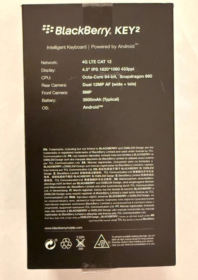 BlackBerry Key 2 - 64 GB - Silber (Ohne Simlock)  (Single-SIM) - Bild 2 von 4