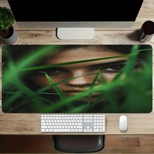 40 90cm1pc Gaming Mouse Pad with Non-Slip Rubber Base - Thick Durable Surface, F