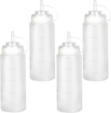 Confezione Da 4 Flaconi Comprimibili, Flacone Comprimibile Da 500 Ml, Flacone pe