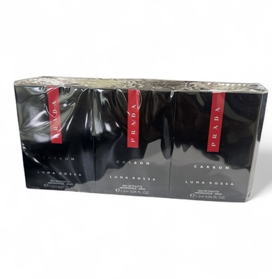 #ad Lot Of 12 Prada Luna Rossa Carbon by Prada EDT VIAL MINI for MEN. New $58.64