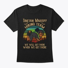 Tibetan Mastiff Hiking Team Dog T-Shirt Made in the USA Size S-4XL
