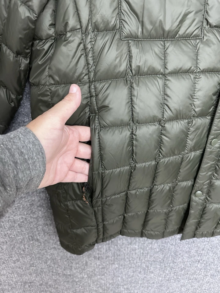 NWT HAWKE&CO Mens XL DOWN jacket Coat parka winter Quilted Olive Green - Image 4 of 4