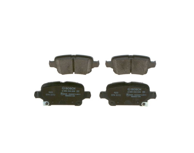BOSCH 0986424839 Disc Brake Brake Pad Set Rear Fits Opel Astra Vauxhall Astra