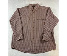 Ariat Pro Series Mens Plaid Long Sleeve Button Down Shirt XL G