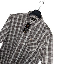 Men's Guinness Official Grey Check Seersucker Short Sleeve Shirt XL-XXL *BNWT*