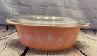 Vintage Pyrex Pink Daisy Casserole Dish W/Lid 043 1.5 QT
