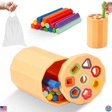 Montessori Shape  Color Sorting Toys for Toddlers, Soft Silicone Educational