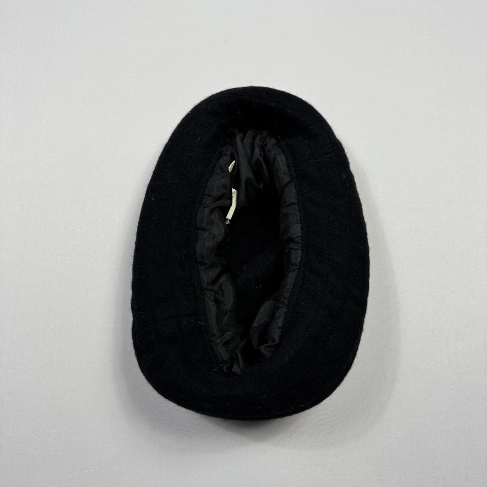 Eddie Bauer Sombrero Boina Mujer Pequeño Negro Lana Invierno Ala Doblada Cálido Foto 4 de 4