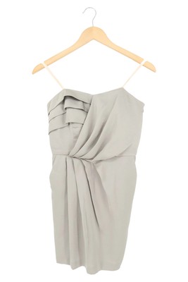 BCBG MAX AZRIA Etuikleid Damen Grau Gr. 38/M Elegant Party Minikleid