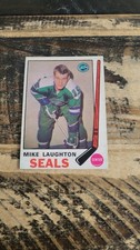 1969-70 O-Pee-Chee Mike Laughton Rookie #148 EX Vintage Hockey Card. rookie card picture