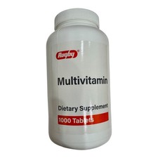 Rugby Multivitamin Daily Dietary Vitamin Supplement 1000 Tablets 7/27 or later