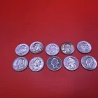 Lot Of 10 Washington 90% Silver Quarters Circulated