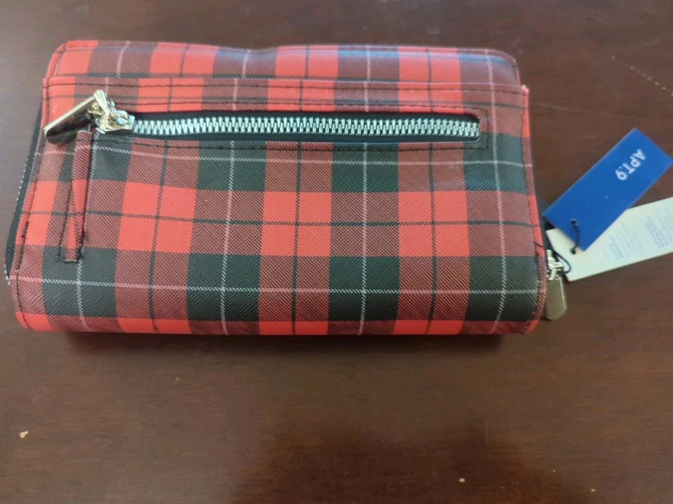 Cartera mujer a cuadros roja y negra Kohl’s APT. 9 ¡Nuevo!! Foto 2 de 4