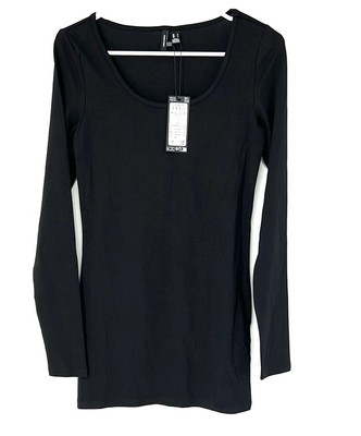 Vero Moda NWT long sleeve tunic top Long Sleeve small Black Round