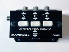Archer Radio Shack Universal Video Selector A/B/C Three Positions