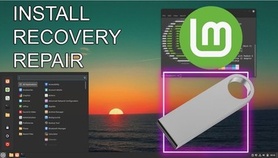 Linux Mint Latest Cinnamon OS 64-Bit Bootable USB Live Install PC 16GB USB 3.0