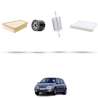 Hoffcar Set Service - 4 Filter Kompatibel Mit Renault Clio II 1.4 16V 70Kw Ab