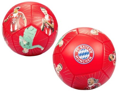 FC Bayern München Fußball - Player - Rot | Ball mit Spielerabbildungen | Gr. 5