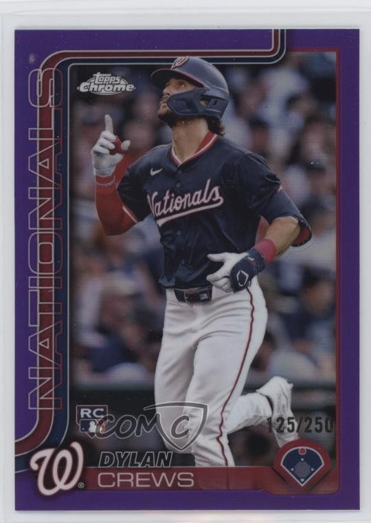 2025 Topps Chrome Purple Refractor 125/250 Dylan Crews #146 1d59