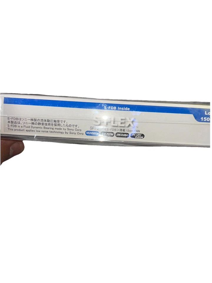 S-FLEX SFF21F S-FDB Bearing 120mm ultra-quiet case fan 63.7 CFM. 28.0dBA. DC12. - Image 3 of 3