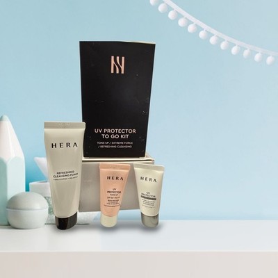 Hera UV Protector To Go Kit Tone Up/Extreme Force/Refreshing Cleansing (3pcs)