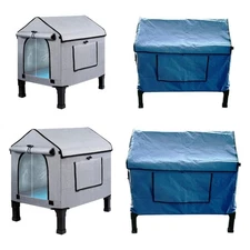 Heated Cat House Feral Cat Shelter Windproof Weatherproof Waterproof Removable
