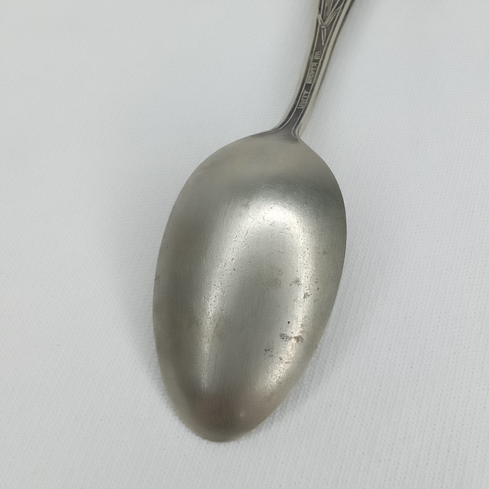Antique Promotional Souvenir Spoon Old Sleepy Eye Unity Silver Co 1900s