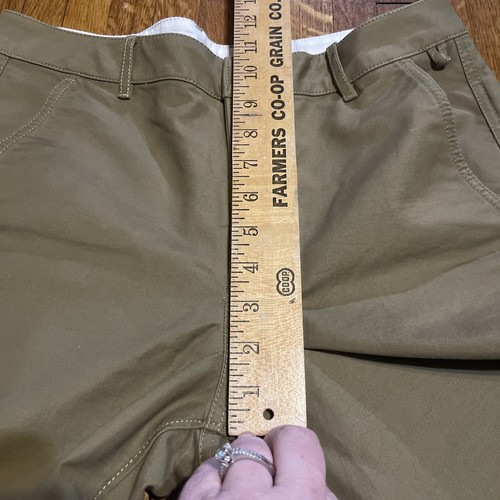 Pantalones chinos recortados curvos Anthropologie Maeve barril bronce nuevos con etiquetas $148 EE. UU. 6 - Imagen 7 de 12