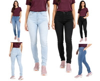 Womens Skinny Stretch Jeggings Jeans Ladies Denim Slim Fit Pants UK Size 8-20
