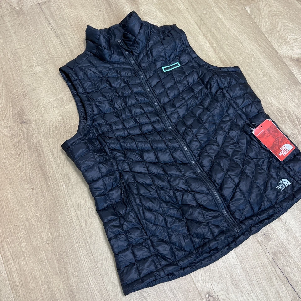 The North Face Thermoball Eco Vest Womens XL Black Puffer Full Zip - Image 3 of 4