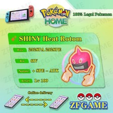 ✨6IV SHINY Heat Rotom + EVS🚀 POKEMON HOME✨Champions✨Online delivery⚡