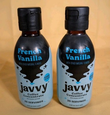 2 Pack French Vanilla Cold Brew Coffee Concentrate 35 Servings 6oz EXP 06/26