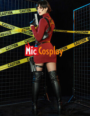 Ada Costume - Game Cosplay Sweater Dress Set with Gloves