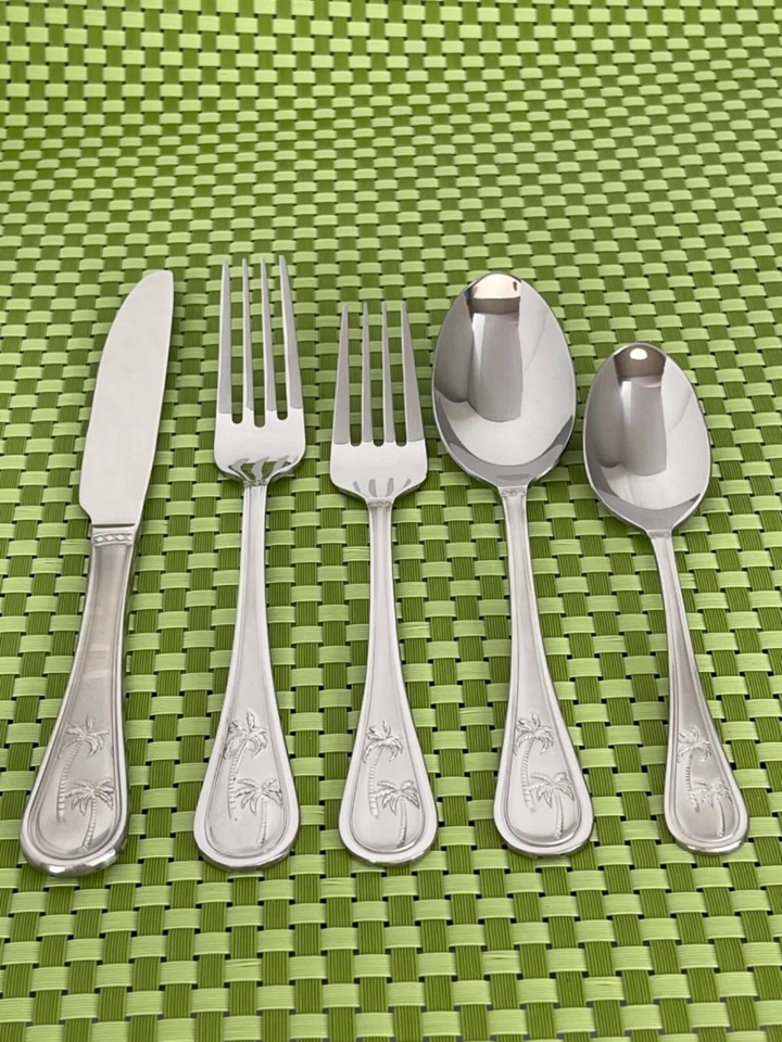 Towle PALM BREEZE Stainless Palms & Outline NEW Flatware SMART CHOICE E85N