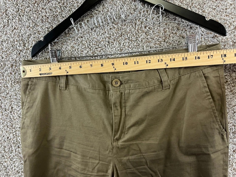 Pantalones chinos Bass para mujer talla 14 pantalones de pierna cónica elásticos Foto 4 de 4