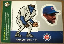 1999 Upper Deck UD Choice Mini Bobbing Heads Sammy Sosa Card #8 Chicago Cubs NM