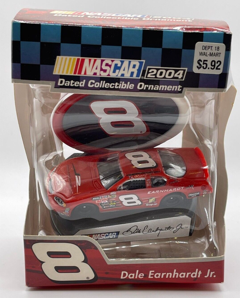 Nascar Dale Earnhardt #3 Dale Earnhardt Jr #8 2004 Car Ornament Collectibles
