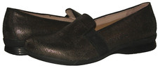 New DANSKO Addy Pewter Metallic Lizard Textured Slip-On Loafers 38/8.5  145