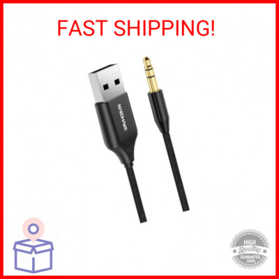 MaedHawk Aux to Bluetooth Receiver for Car, Bluetooth Aux Adapter with USB to 3.